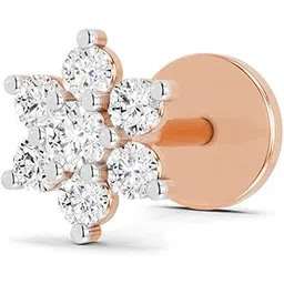 sparkles Lab Grown Diamond 0.11 Carat Round Shape Nose Pin for Women | 14K Gold IGI Certified FG VS Quality Diamonds-picture-11