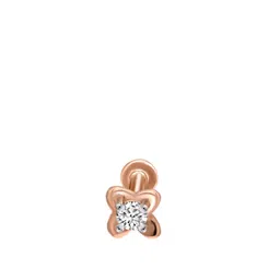 Sparkles Lab Grown Diamond 0.11 Carat Round Shape Soilitaire Diamond Nose Pin 14K-picture-32