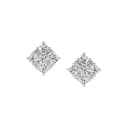 Sparkles Lab Grown Diamond 0.35 Carat Round Cluster Stud Earrings for Women-picture-36