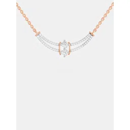 Sparkles Lab Grown Diamond 0.58 Carat Round Double Row Pendant Necklace-picture-14