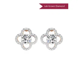 Sparkles Lab Grown Diamond 14k (585) Rose Gold Earrings for Women-picture-36