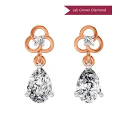 Sparkles Lab Grown Diamond 14k (585) Rose Gold Earrings for Women-picture-34