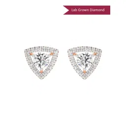 Sparkles Lab Grown Diamond 14k (585) Rose Gold Earrings for Women-picture-18
