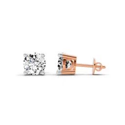 Sparkles Lab Grown Diamond 14k (585) Rose Gold Earrings for Women image 2