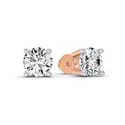 Sparkles Lab Grown Diamond 14k (585) Rose Gold Earrings for Women image 3