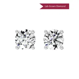 Sparkles Lab Grown Diamond 14k (585) Rose Gold Earrings for Women image 1