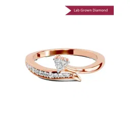 Sparkles Lab Grown Diamond 14k (585) Rose Gold Ring for Women-picture-17