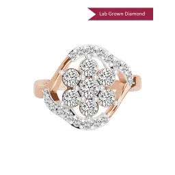 Sparkles Lab Grown Diamond 14k (585) Rose Gold Ring for Women-picture-42