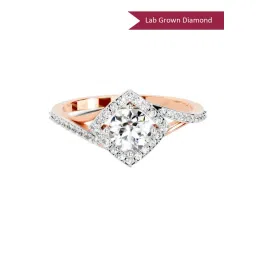 Sparkles Lab Grown Diamond 14k (585) Rose Gold Ring for Women-picture-13