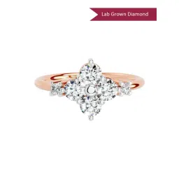 Sparkles Lab Grown Diamond 14k (585) Rose Gold Ring for Women-picture-23