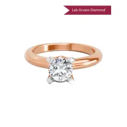 Sparkles Lab Grown Diamond 14k (585) Rose Gold Ring for Women-picture-29