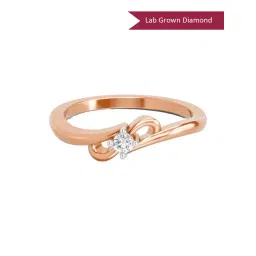 Sparkles Lab Grown Diamond 14k (585) Rose Gold Ring for Women-picture-13