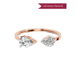 Sparkles Lab Grown Diamond 14k (585) Rose Gold Ring for Women-picture-24