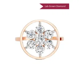 Sparkles Lab Grown Diamond 14k (585) Rose Gold Ring for Women-picture-22