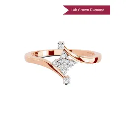 Sparkles Lab Grown Diamond 14k (585) Rose Gold Ring for Women-picture-40