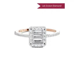Sparkles Lab Grown Diamond 14k (585) Rose Gold Ring for Women-picture-12