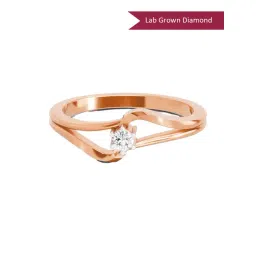 Sparkles Lab Grown Diamond 14k (585) Rose Gold Ring for Women-picture-21