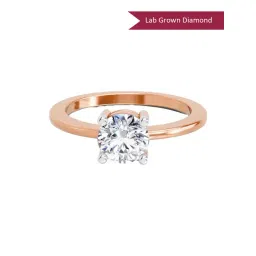 Sparkles Lab Grown Diamond 14k (585) Rose Gold Ring for Women-picture-21