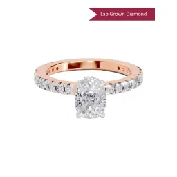 Sparkles Lab Grown Diamond 14k (585) Rose Gold Ring for Women-picture-23