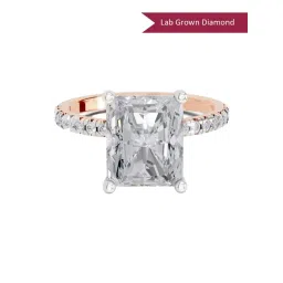 Sparkles Lab Grown Diamond 14k (585) Rose Gold Ring for Women-picture-37