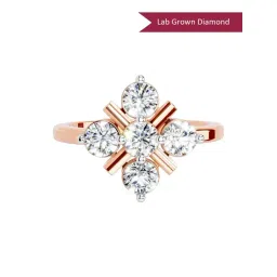 Sparkles Lab Grown Diamond 14k (585) Rose Gold Ring for Women-picture-14