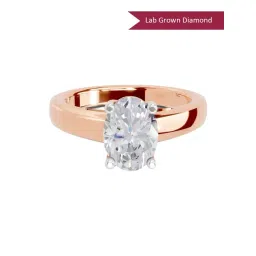 Sparkles Lab Grown Diamond 14k (585) Rose Gold Ring for Women-picture-41