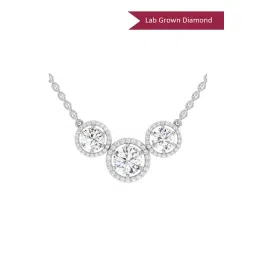 Sparkles Lab Grown Diamond 14k (585) White Gold Pendant for Women-picture-36