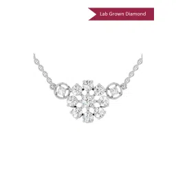 Sparkles Lab Grown Diamond 14k (585) White Gold Pendant for Women-picture-28