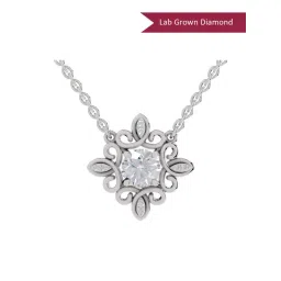 Sparkles Lab Grown Diamond 14k (585) White Gold Pendant for Women-picture-14