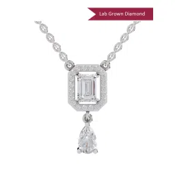 Sparkles Lab Grown Diamond 14k (585) White Gold Pendant for Women-picture-15