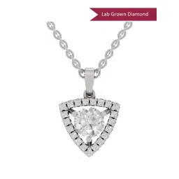 Sparkles Lab Grown Diamond 14k (585) White Gold Pendant for Women-picture-17