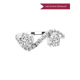 Sparkles Lab Grown Diamond 14k (585) White Gold Ring for Women-picture-36