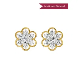 Sparkles Lab Grown Diamond 14k (585) Yellow Gold Earrings for Women-picture-28