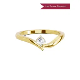 Sparkles Lab Grown Diamond 14k (585) Yellow Gold Ring for Women-picture-43