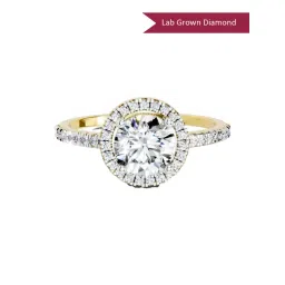 Sparkles Lab Grown Diamond 14k (585) Yellow Gold Ring for Women-picture-11