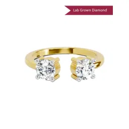 Sparkles Lab Grown Diamond 14k (585) Yellow Gold Ring for Women-picture-16