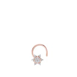 Sparkles Women 14 KT Rose Gold Nosepin With 0.05 Carat Round Lab Grown Diamonds- 0.4 g-picture-15