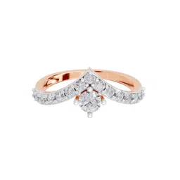 Sparkles Women 14K Rose Gold Lab Grown Diamond 0.78 Carat Round Shape Diamond Ring-picture-25