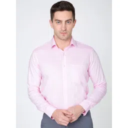 Sparky Men Solid Spread Collar Cotton Formal Shirt-picture-31