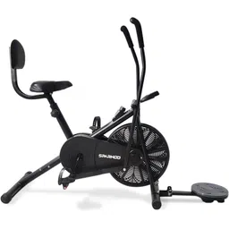 sparnod fitness SAB-05_T Upright Air Bike with Adjustable Seat,Backrest &Ab Twister for Home use Upright Stationary Exercise Bike-picture-14