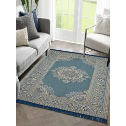 Sparrow world Blue Solid Cotton Carpet-picture-23