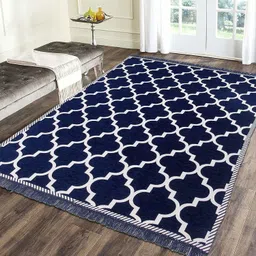 sparrow world Dark Blue Chenille Area Rug-picture-11