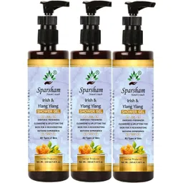 SPARSHAM-NATURE'S TOUCH Set Of 3 Irish & Ylang Ylang Shower Gel - 210 ml Each-picture-33