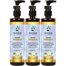 SPARSHAM-NATURE'S TOUCH Set Of 3 Jasmine Shower Gel With Aloe Vera - 210 ml Each-picture-30
