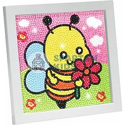 SPARTAN KIDS® Diamond Art Honey Bee Kit - Wall Painting for Kids Ages 9-12 - Premium Art and Craft Kit for Girls - Diamond Painting with Wooden Photo Frame - Creative Painting Activity-picture-10