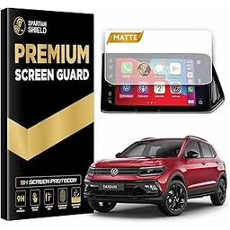 Spartan Shield MATTE Screen Guard for VOLKSWAGEN TAIGUN 2023 Facelift || 10.1 Inch Infotainment Protector || VW Taigun 9H Digital Screen Protector || Car Display Accessories 2025 [Not Tempered Glass]-picture-25