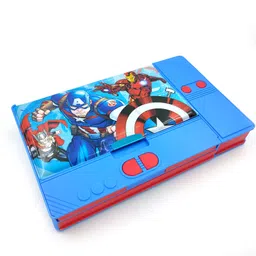 spartone Avenger Designed Jumbo Pencilbox Inbuild Sharpener & Panels For Accessories Avenger Designed Art Plastic Pencil Box-picture-20