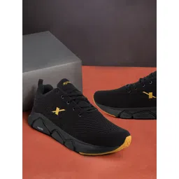 Sparx Men Black Mesh Running Non-Marking Shoes-picture-24