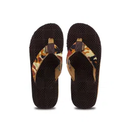 Sparx Men Brown & Beige Self-Design Rubber Thong Flip-Flops-picture-27