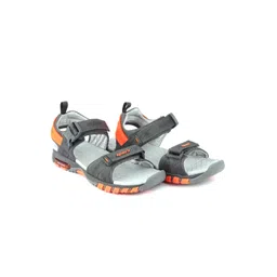 Sparx Men Grey & Orange Solid Sports Sandals-picture-18